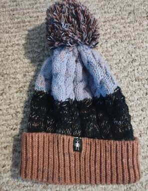 Smartwool Isto Retro Colorblock Cable Knit Pom Beanie